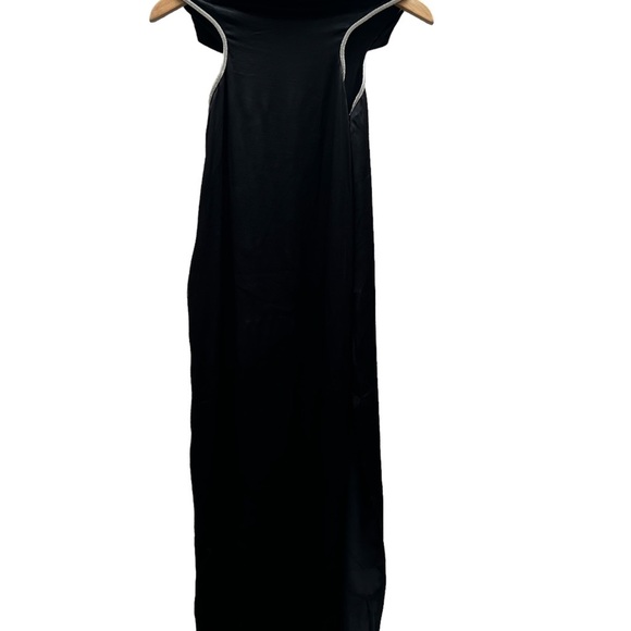 Meshki LAWRY Diamante Cut Out Maxi Dress Black NWT Size Medium - Picture 15 of 15